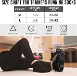 Toes Home 4 Pairs Grip Yoga Socks Non Slip Pilates Barre Ankle Socks view 5