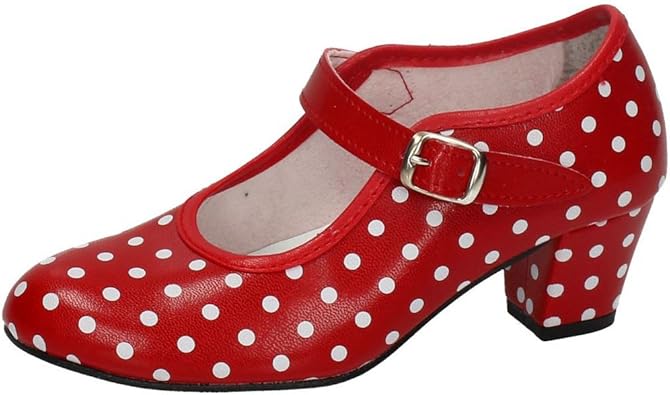 MADE IN SPAIN 17 SEVILLANAS FLAMENCOS NIÑA Zapatos TACÓN: Amazon.es: Zapatos y complementos