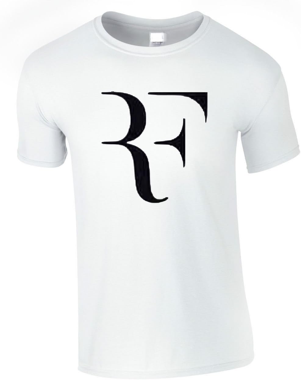 Gildon Roger Federer Inspired T Shirt Top Tee RF Tennis Sports Unisex White Black Grey