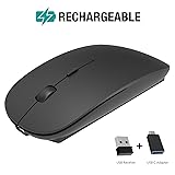 Rechargeable Wireless Mouse, noximi 2.4G Slim