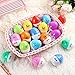 Unomor Easter Stamps for Easter Baskets Stuffers, Kids Easter Eggs Hunting Game Easter Party Favors Easter Crafts, 1.5 Inches Diameter 18 Pack
