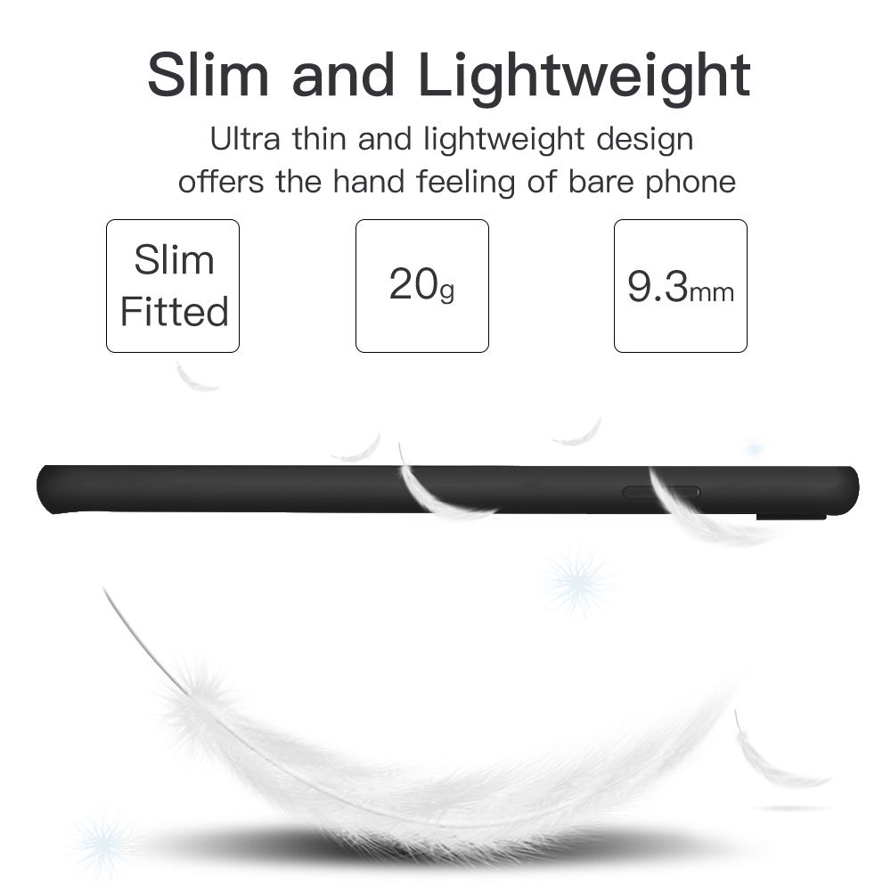 iPhone 8 Plus Case, iPhone 7 Plus Case, JASBON Ultra Thin Case TPU Bumper Transparent Crystal Hard PC Back Cover Full Protective Drop Protection Case for Apple iPhone 8/7 Plus-Black