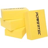 POWERTEC Large Square Grout Sponge &ndash; Professional Tile Grout Removal Cleaning Sponge &ndash; Heavy-Duty Absorbent Sponges, Multi-Purpose Cleaning Tool for Floors, Kitchen, and Bathroom &ndash; 4PK (72106)
