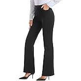 Stelle Women 28"/30"/ 32" Bootcut Dress Pants Business Casual Work Pants with Pockets Pull On Regular Slacks for Office