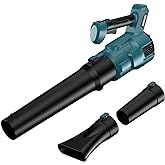 Cordless Leaf Blower for makita 18V Battery, 480 CFM Electric Blower with Brushless Motor, Adjustable 3 Speeds up to 22000RPM, Handheld Leaf Blower for Lawn Care,Yard and Snow Blowing(No Battery)