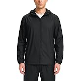 SWISSWELL Lightweight Men's Rain Jacket Waterproof Rain Coats Windbreaker | 10.6 oz, Two Inner Pockets, for Light to Moderate Rain, Portable, Packable, Hooded, Summer, Travel, Hiking