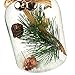 Hanging Glass Christmas Decorations with Steel Handles (2.24 x 3.88 x 2.24 in, 3 Pack)