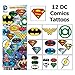 The Amazing DC Superhero Party Favor Pack (Buildables & Large Tattoos)
