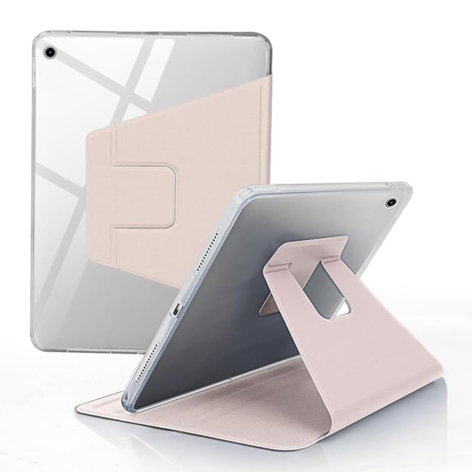 Miieadoo Case for iPad 9/8/7 Gen Case(2021/2020/2019)- Shockproof Cover - Smart Auto Sleep/Wake - Complimentary Four Pen Caps- Perfect for Students at Home/School-Pink