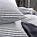 Bedding Cotton Striped Pillowcases (Pack of 2),Standard Queen Pillow Covers with Envelope Closure End,20