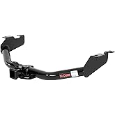 CURT 13322 Class 3 Trailer Hitch, 2-Inch Receiver, Round Tube Frame, Compatible with Select Chevrolet Silverado, GMC Sierra 1500, 2500 , Black