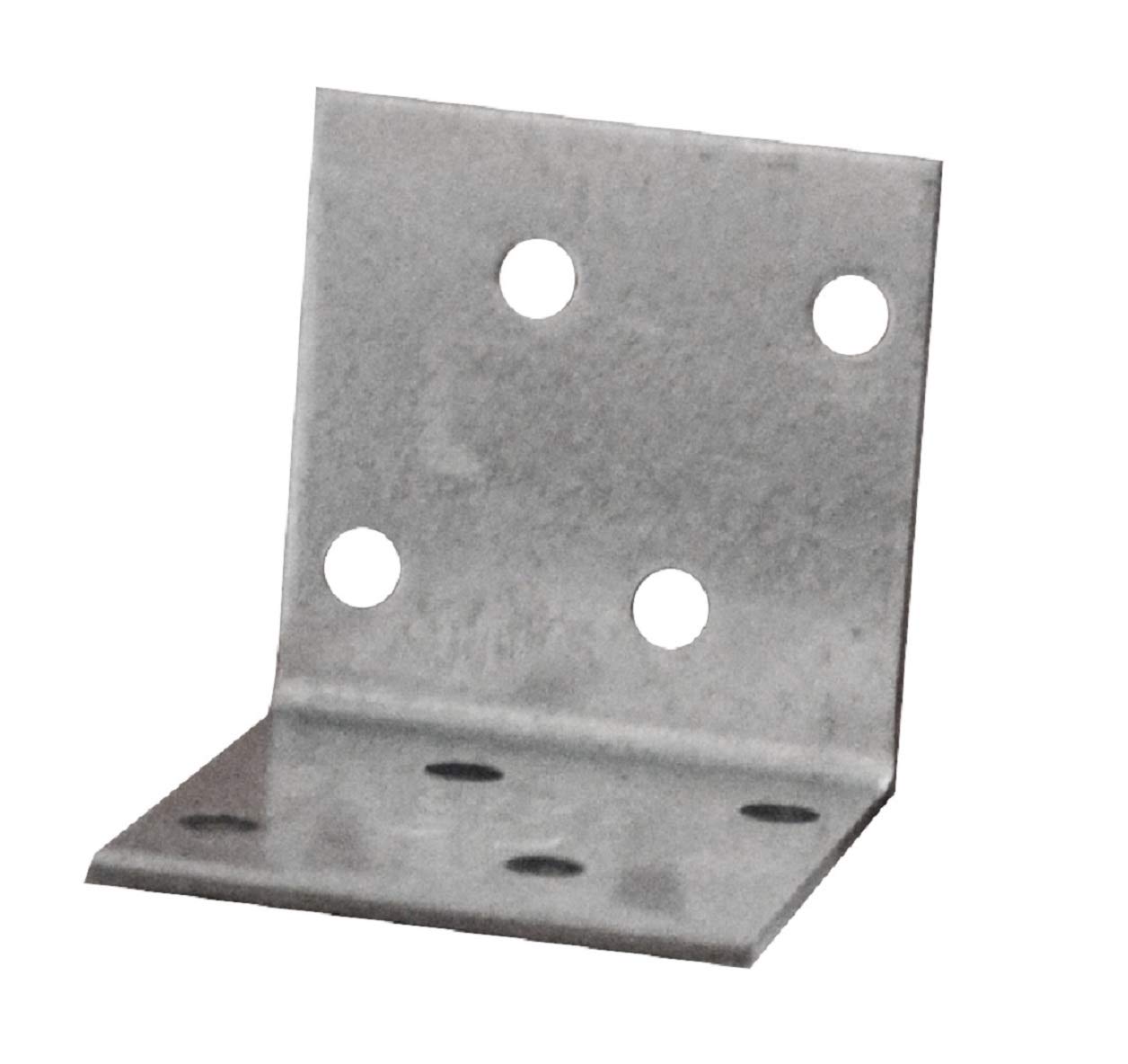 Pack of 20pcs Angle Corner Brackets Plates, Metal Steel Sheet Galvanised Z275 275 (g/m2) 20 (μm) Size: 1.57"x1.57"x1.57" (40 x 40 x 40mm)