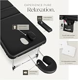 tectake 3-Zone Massage Table Aluminium Frame Foldable 230 kg Load 212x108 cm view 3