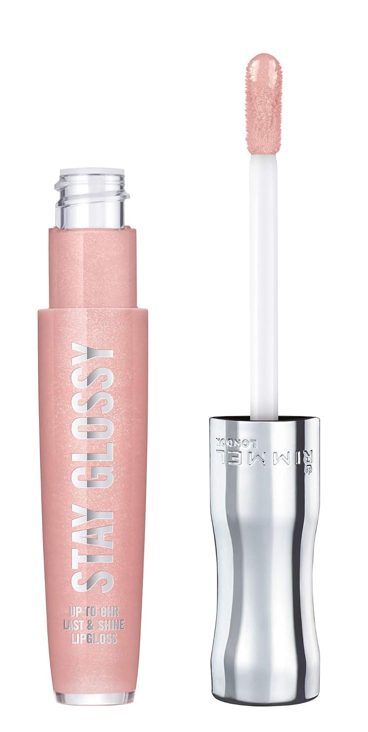 Rimmel Stay Glossy Lipgloss, Dorchester Rose, 0.18 Fl Oz (Pack of 1)