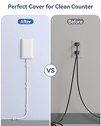 Flat Extension Cord with Outlet Cover & Cable