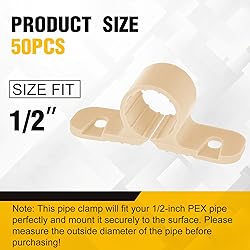 Briwooody 50 Pack 1/2 Inch Skin Color Pipe Supports
