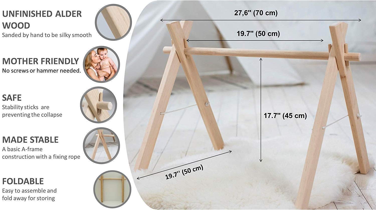 wooden play gym amazon