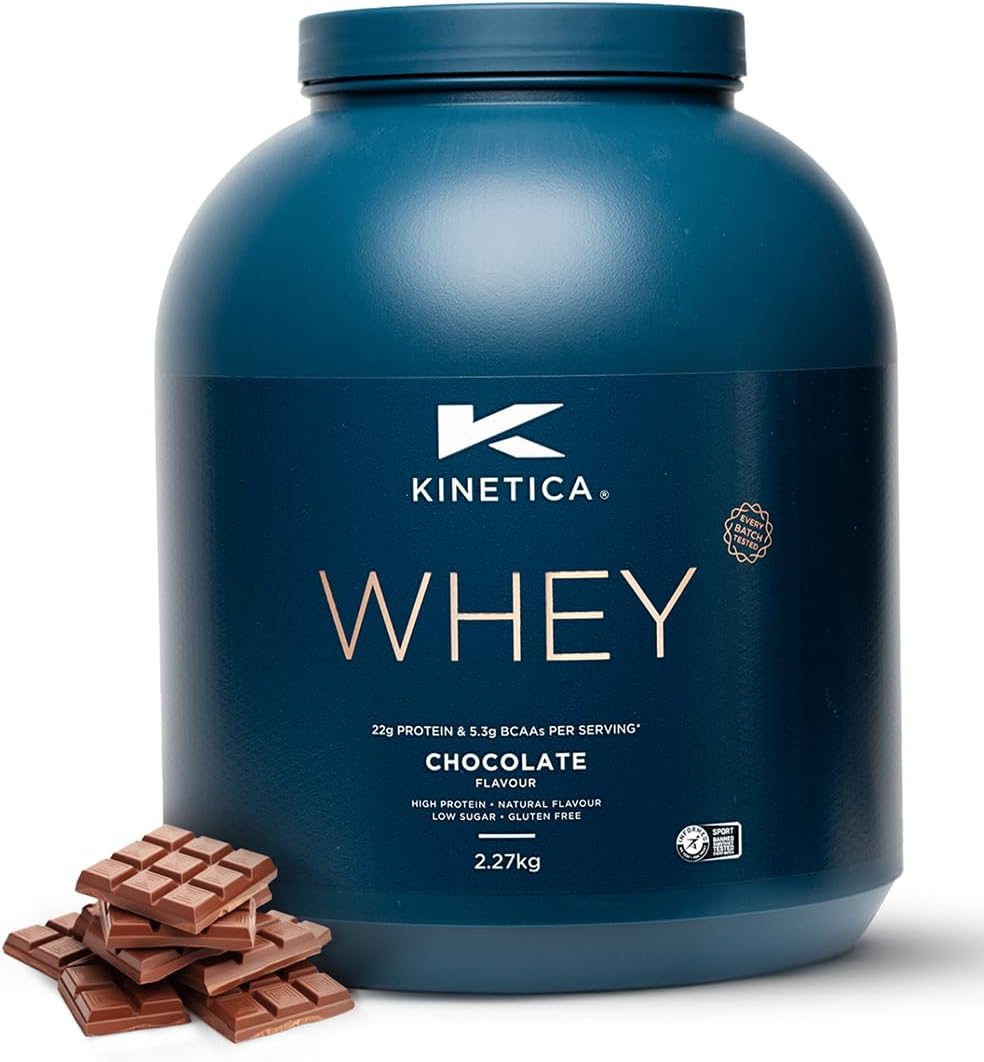 Kinetica Whey Protein Powder Chocolate 2.27 Kg 76 Servings 23g Protein