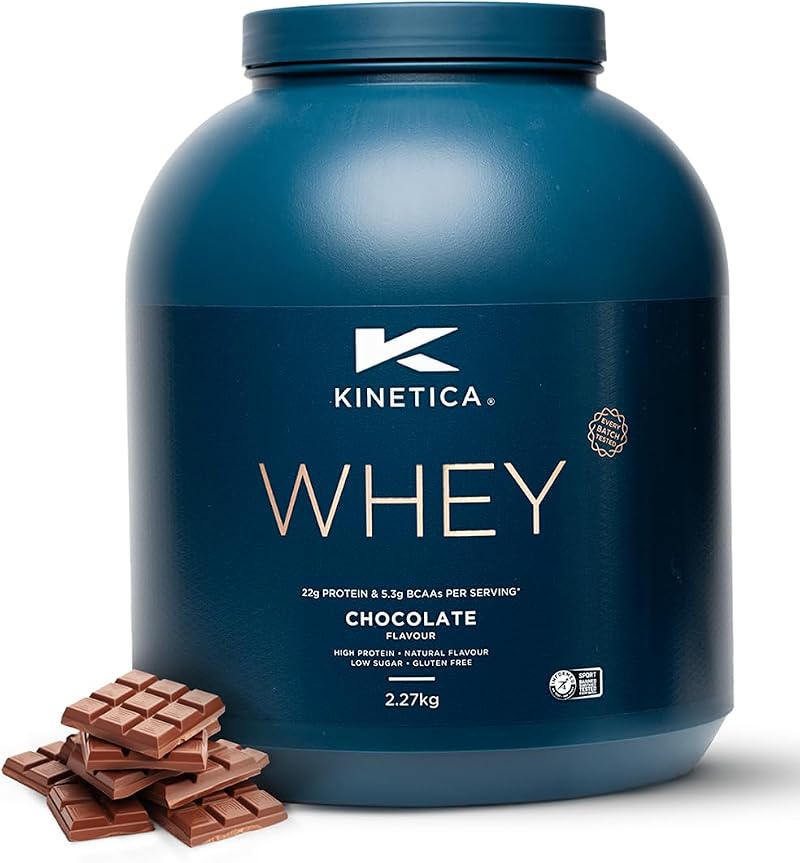 Kinetica Whey Protein Powder Chocolate 2.27 Kg 76 Servings 23g Protein