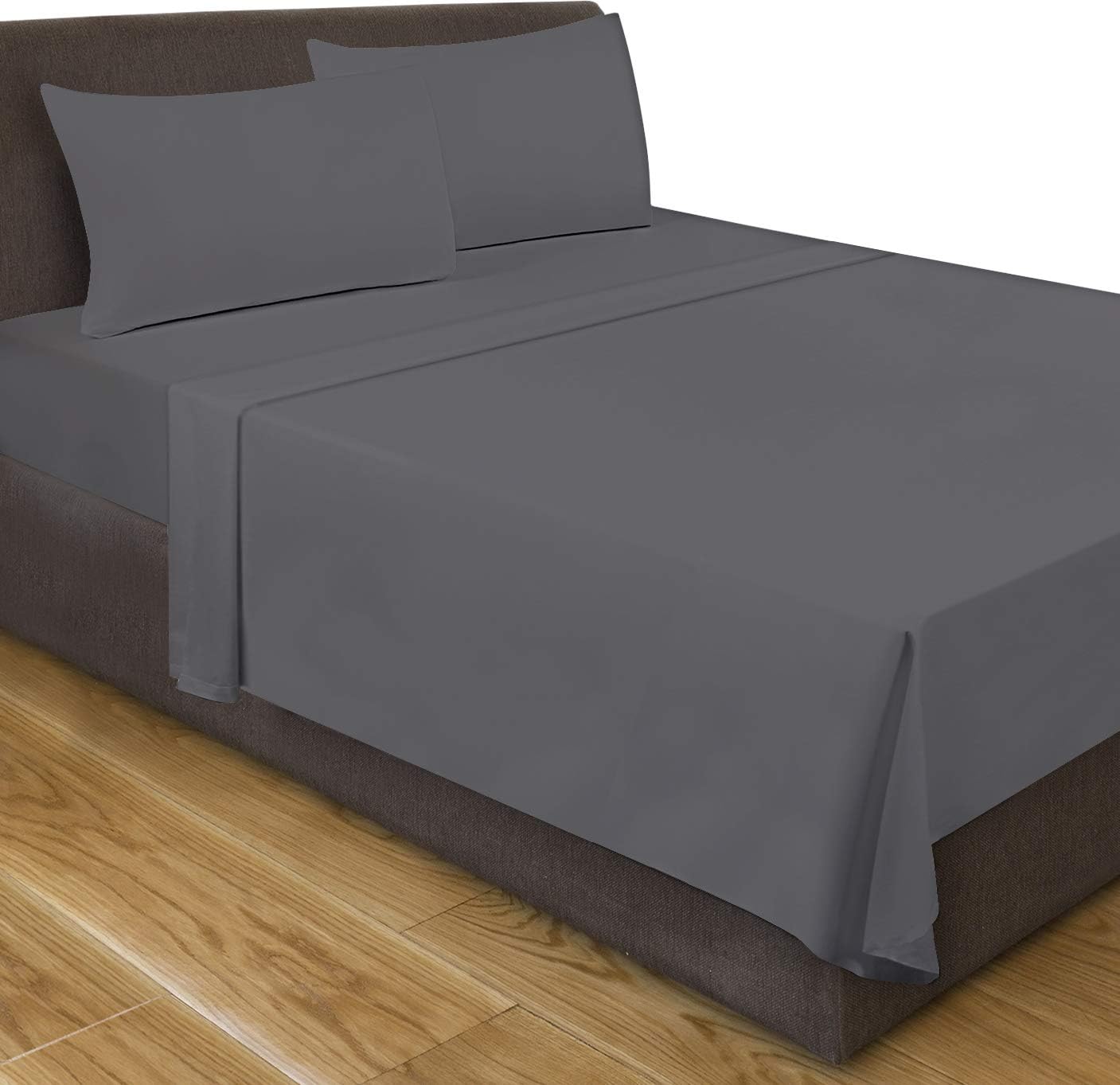 Utopia Bedding Flat Sheets - Pack of 6 - Soft Brushed Microfiber Fabric - Shrinkage & Fade Resistant Top Sheets - Easy Care (Twin, White): Home & Kitchen