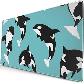 Amazon Co Jp マウスパッド シャチ柄 鯱柄 大型 キーボードパッド デスクマット Fpsゲーム 滑り止め 防水 ゲーミング 耐摩耗 疲労低減 創意デザイン 40 75cm Computers Peripherals