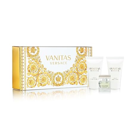 Versace Vanitas Gift Set 4.5ml EDT Splash + 25ml Bath & Shower Gel + 25ml Body Lotion