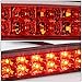 Auto Dynasty Dual Row LED Center High Mount Stop Lamp Third Brake Cargo Light For F250 F350 Super Duty 99-16 | Ranger 93-11 | Explorer Sport Trac 01-05 | B-Series 94-10, Chrome Housing, Red Lens
