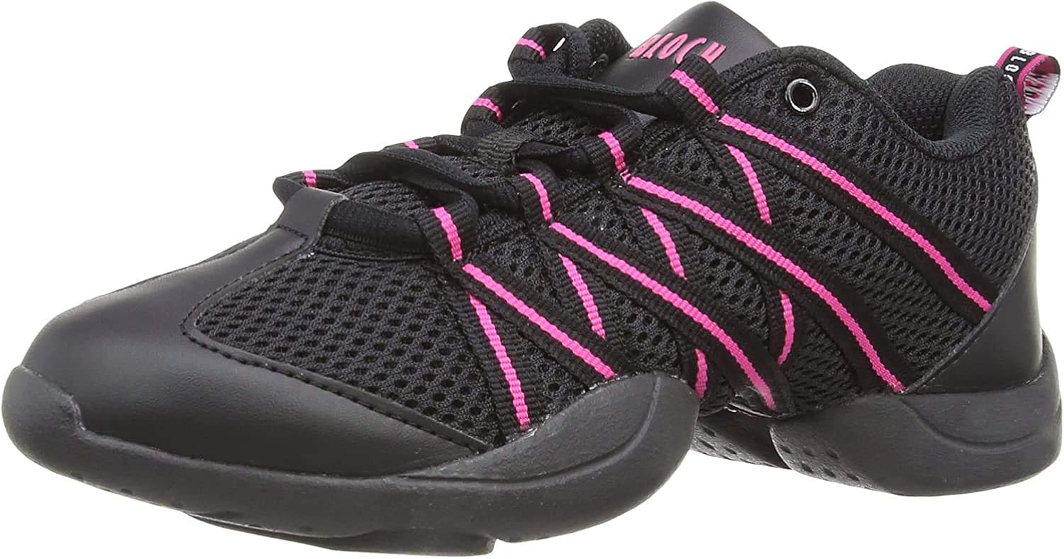 Bloch 524 Criss Cross Sneaker Da Ballo E Ginnastica – Donna, Suola Divisa, Nero, 38.5 EU