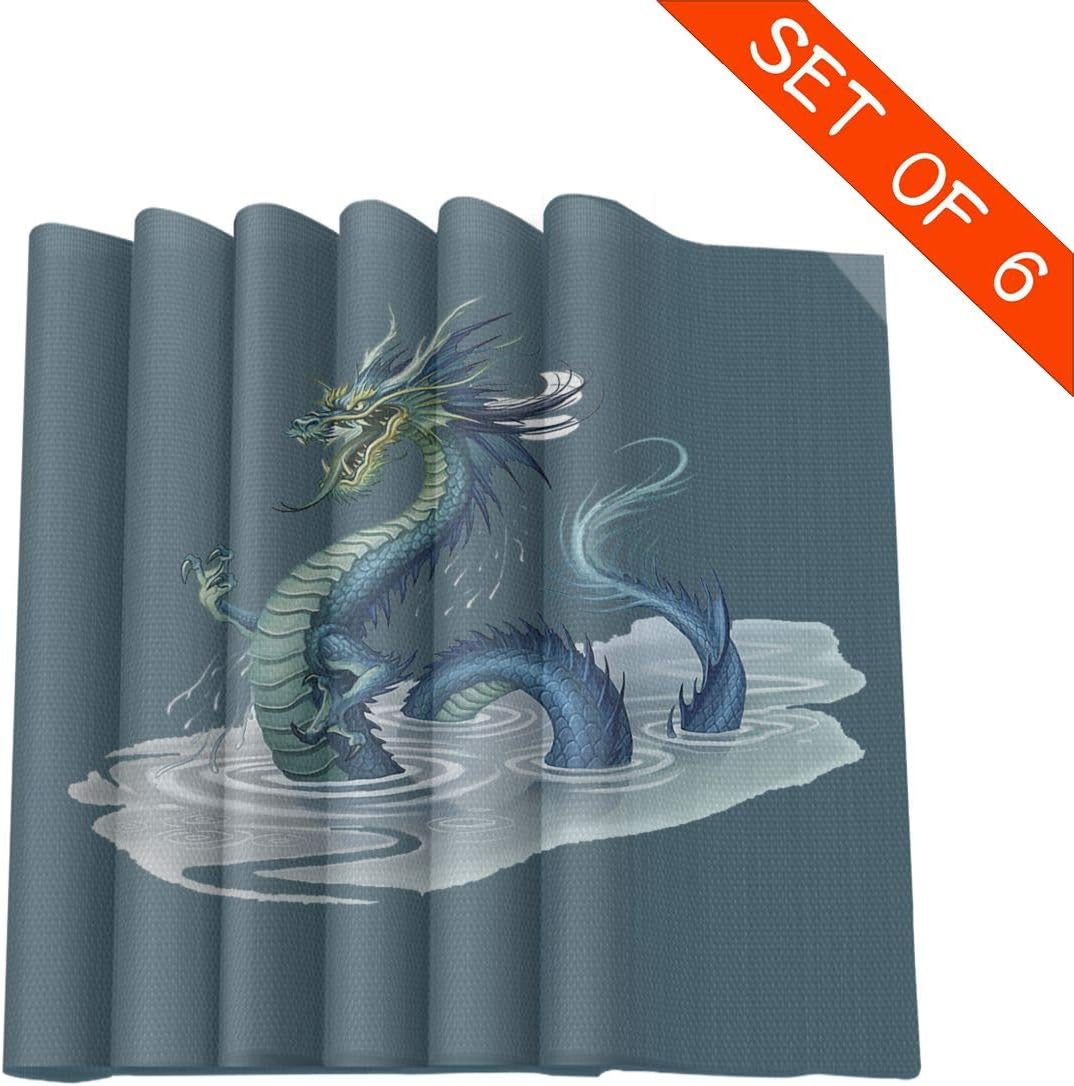 Best Dragon Placemats For Dining Table Set Of 6