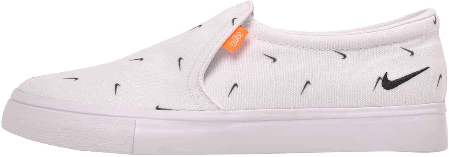 Buy Nike Womens Court Royale AC Slip On Fashion Shoes (White/Black, 9
