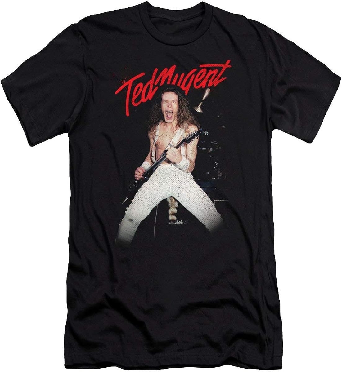 IDEAWIN Ted Nugent - Rockin T-Shirt: Amazon.co.uk: Clothing