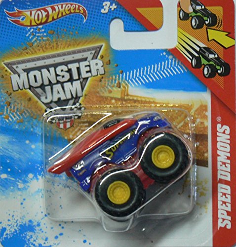 Hot Wheels Speed Demons Superman Monster Jam Hotwheels Pull Back Racer