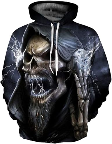 skull 3d hoodie
