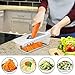 ZERLA Adjustable Mandoline Slicer, Grater & Julienne Slicer Cutter for Vegetable, Fruit, Onion, and Cheese (White)