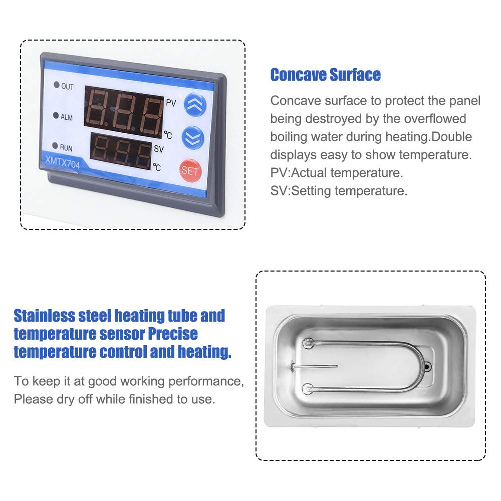 Lab Water Bath Digital Thermostatic Water Bath, Precision Temperature Control Water Bath