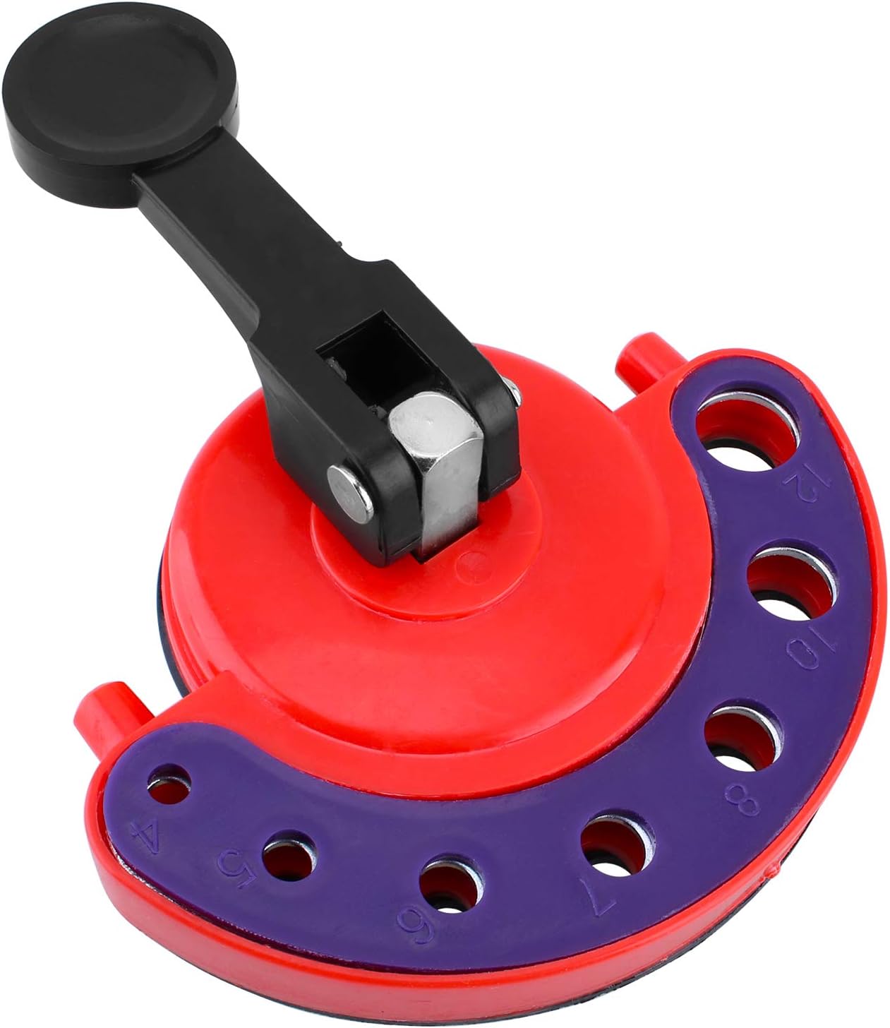 Vooteen Glass Hole Saw Guide, 4-12mm Diamond Drill Bit Tile Glass Hole Saw Core Bit Guide With Vacuum Base Sucker Tile Glass Openings Locator