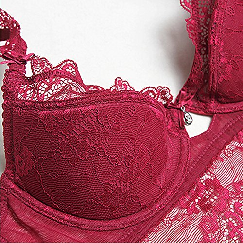Varsbaby-Women-Push-Up-Set-di-Reggiseni-Lingerie-di-Pizzo-Calza-Reggicalze-Mutandine-Reggiseno-4pcsLot