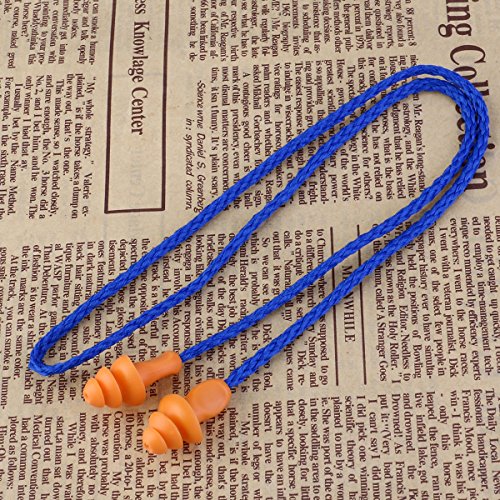 NUOLUX Reusable Ear Plugs Band Hearing Protection Soft 10 Pairs Blue - Thumbnail 5