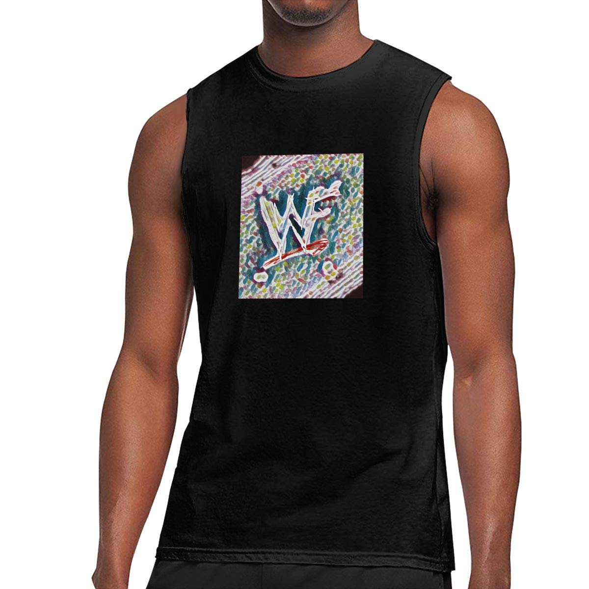 Wrestling Panda Graghic S For Sleeveless Black L T Shirt