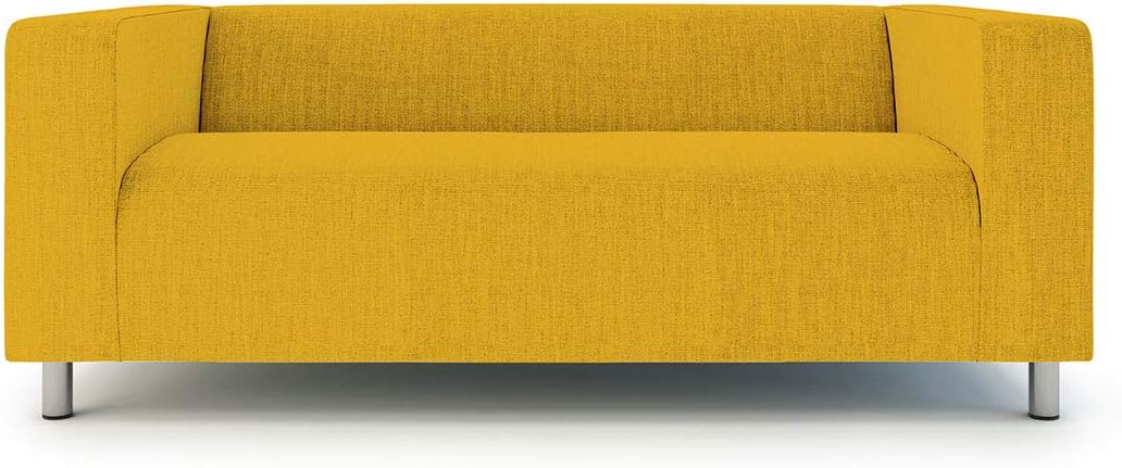 Klippan Loveseat Slipcover for The IKEA 2 Seater Klippan Loveseat Sofa Cover Replacement-Polyester Yellow