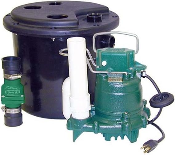 Zoeller 1050001 Laundry Pump Package Including M53 Sump Pump, Sump