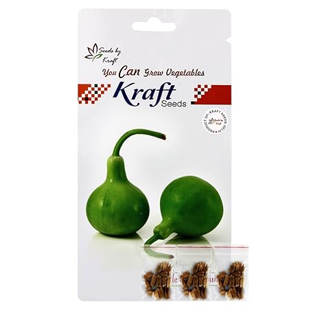 Kraft Seeds Bottle Gourd Round 3 in 1 Vegetable Seed Combo (Pack of 3)