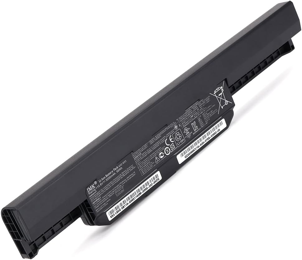 IMK K53 Battery [10.8V 5200mAh],Replacement Notebook/Laptop Battery for Asus A53 K53 K54 K84 K93 N53 A31-K53 A32-K53 A41-K53 A42-K53 A43EI241SV-SLASUS A53 A53B, A53E, A53F, A53J, A53JA, K53/Black