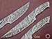 ColdLand Damascus Knife Blank Blade Hand Forged for Hunting Knife Making Supplies, Skinner Blank