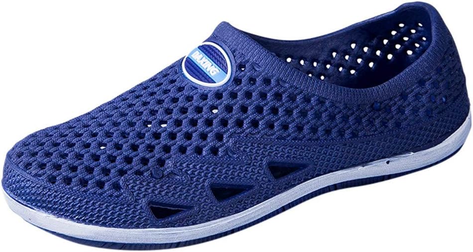 Men's Clogs Shoes Casual Breathable Flat Beach Walking Shoes Anti-Slip Summer Slipper Sandals Garden Shoes