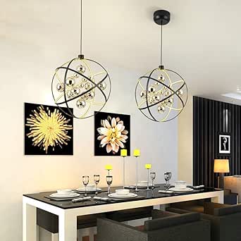 Lámpara colgante de techo colgante Lámpara de araña redonda creativa