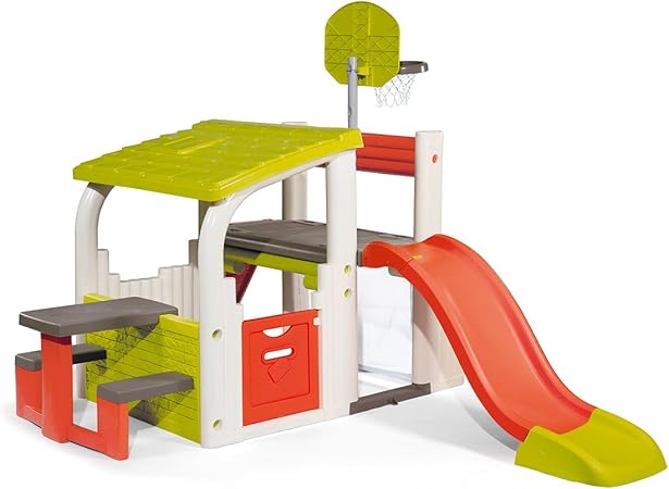 smoby swing set playhouse