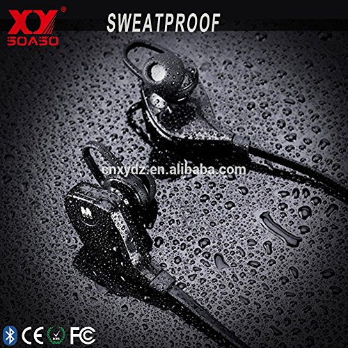 Prime wireless bluetooth headset - Hands free noise cancelling with microphone - Best over ear waterproofing headphones for sports 4.1 version portable for use with iPhones, Androids and most devices - Thumbnail 4