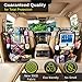 Helteko Backseat Car Organizer, Kick Mats Back Seat Protector with Touch Screen Tablet Holder, Organizer for Kids, Travel Accessories, Mat 9 Storage Pockets 2 Pack
