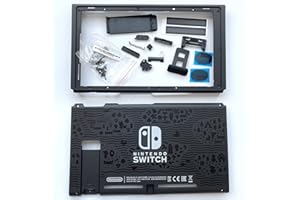 VANJUNN Full Housing Shell with Backplate Case and Middle Frame Replacement for Nintendo Switch 2019 2020 Mode HAC-001(-01) Only